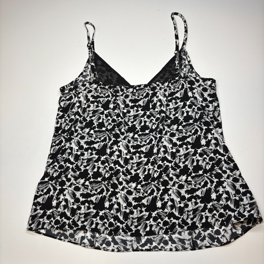 Madewell Cami 6 Black White Floral Crepe Sleeveless New - Picture 3 of 9
